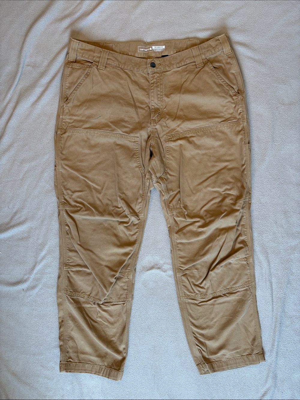 Carhartt Men's Double KneeTan Cargo Work Pants